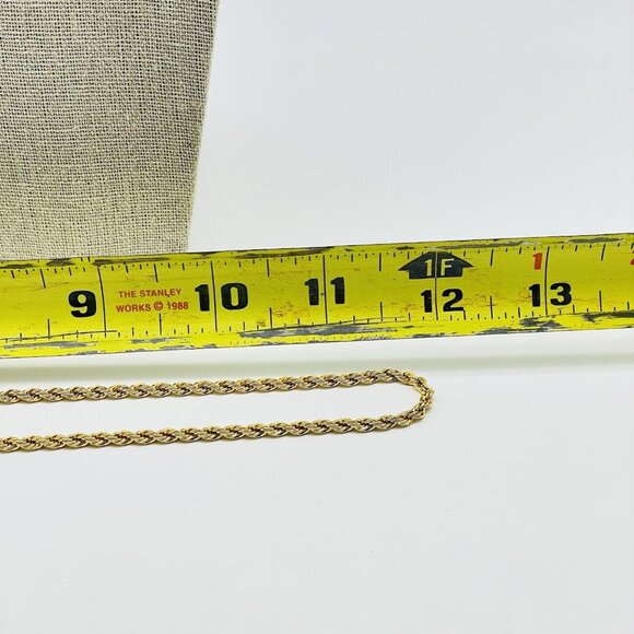 MONET Classic Rope Chain Necklace Gold Tone Career Cosplay LARP Holiday Party - Picture 6 of 6